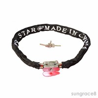 Metallisch Motorradschloss Fahradschloss Kettenschloß EXTRA STARK