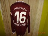 1.FC Kaiserslautern uhlsport Langarm Matchworn Trikot + Nr.16 Sukuta-Pasu Gr.L