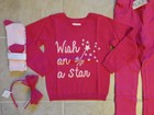 NWT The Childrens Place 4pc Outfit WISH Sweater Jeggings Headband Socks Girls 4T