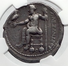 ALEXANDER III the GREAT 325BC Silver Tetradrachm Ancient Greek Coin NGC i60176