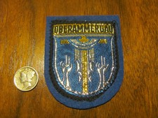 Vintage Oberammergau Germany Coat of Arms Felt Souvenir Travel Patch 