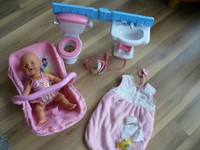 Puppenpaket 25-er babyborn Autositz Trage schlafsack Toilette