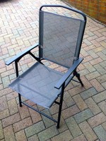 CAMPING-STUHL Garten Terrassenstuhl Klappstuhl  grau **Neuwertig**