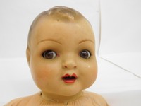 MES-50577 Ältere Massekopf Puppe L:ca.41cm mit Gebrauchsspuren