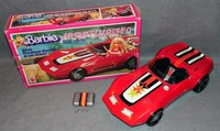 Barbie Auto Sportwagen Star´vette Rot Wagen Caprio 60er 70er Jahre Vintage