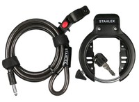 Rahmenschloss STAHLEX mit Einsteckkabel Fahrrad Schloss Ringschloss