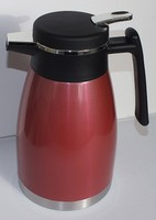 1,5 L Thermoskanne ROT Isolierkanne Kaffeekanne Kaffee Kanne aus Edelstahl