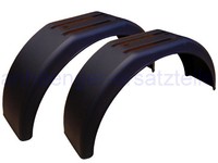 HGW Paar Kotflügel für Anhänger - schwarz - 20/75 cm