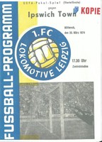 EC 1973/74 Kopie/Reprint Lok Leipzig - Ipswich Town