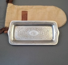 ANTIQUE 1884 TIFFANY & CO MAKERS 925 STERLING SILVER PIN DRESSER TRAY EMBOSSED