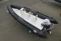 Schlauchboot Lava Marine 5.70 HD Festrumpf RIB mit 60 PS EFI, alles NEU !