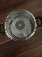 ELO Fleischtopf Suppentopf mit Glasdeckel Kochtopf  20 Cm , Edelstahl Glas top