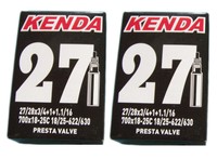 2x Kenda Schlauch 28 Zoll  SV 700 x 18 - 25C Sclaverand Franz. - Ventil Rennrad