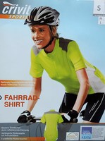 Damen Radshirt Fahrradshirt Bikeshirt Shirt S M L Sportshirt Radtrikot Gelb NEU