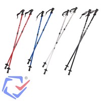 Nordic Walking Stöcke Aluminium Teleskop 65 - 135 cm Anti-Shock Dämpfungssystem