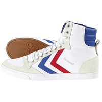 HUMMEL SLIMMER STADIL HIGH SCHUHE HIGH TOP SNEAKER WHITE BLUE RED 63-511-9228