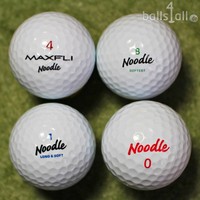 100 Golfbälle Maxfli Noodle  AA-Qualität  gebrauchte Bälle Lakeballs used balls