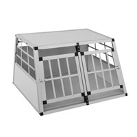 Hundebox LUCKY Transportbox Hundetransportbox Alu Reisebox Gitterbox 69x89x46cm