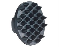 Kerbl Gumminoppenstriegel, schwarz, 329