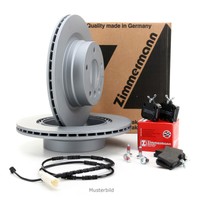 ZIMMERMANN Bremsen Kit Bremsscheiben + Beläge + Wako BMW E90 E93 E92 E91 hinten