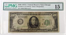 1934A $500 Federal Reserve Note PMG CF15