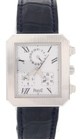 Herren Piaget Protocol 18k Weiss Gold 14254 mit Kiste & Papiere