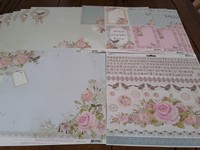 Kaisercraft True Romance 13x doppelseitiges Scrappapier + Stickers 30,5x30,5 cm