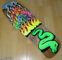 STREET PLANT Mike Vallely Pro Schlange Skateboard Deck Mit autogramm/
