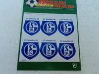 1x Aufkleber Auto usw. Schalke 04 Karte ca 13x14cm Sonderpreis. 