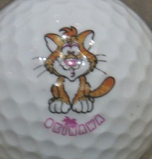 (1) Hello Kitty Disney Logo Golf Ball Okinawa