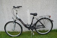 Alu City Star Damen Fahrrad 7 Gang SRAM 28 Zoll Rücktritt schwarz/silber Däpfer