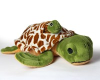 Stofftier Meeresschildkröte mit Baby, Schildkröte, Plüschtier, Kuscheltier 