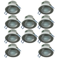 360° Decken Einbau Bewegungsmelder Aluminium silber schwenkbar LED 10-1200W