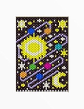 Planets In Space Beaded Banner Pattern