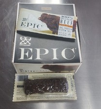 Epic Bar 100% Grass Fed Bison HABANERO CHERRY Jerky Gluten Free BOX OF 12 BARS