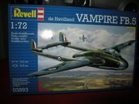 1:72 Revell de Havilland Vampire FB.5 Nr. 03993 OVP