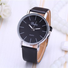 Sport Stainless Steel Leather Men's Military Analog Wrist Watch Watches