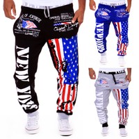 Herren Jogginghose USA US Sporthose Fitness Damen Jogginghose Sport America NY 