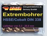 Spiralbohrer Extrem Bohrer Edelstahlbohrer Metallbohrer HSSE/CO  Stahlbohrer