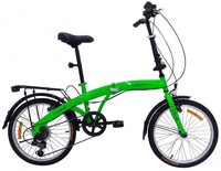 20" Zoll Klapprad Faltrad Klappfahrrad Vogue mit Gepäckträger und Fahrradtasche