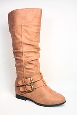 womens beige flat boots
