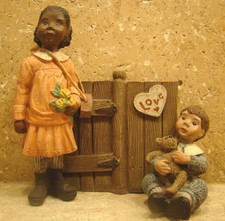Sarah's Attic "Love Starts With Children Ii" 93/94 Collectors Club Le w/Coa Rare