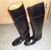 Lederreitstiefel mit Stulpe von Cavallo Gr .3 1/2  , H 46 W 32,Sohle Gummi