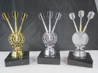 3er-Serie  Dart 14,5 cm Pokal Pokale mit Gravur