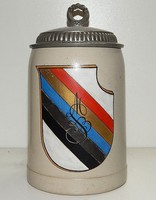 Burschi-Krug/ Burschenschaft-Bierseidel. MSB München 1927 .Couleur unbekannt