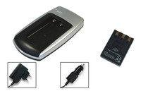 Akku + Ladegerät für Canon Digital Ixus 700, Ixus 750  (NB-3L)