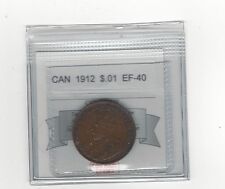 *1912*,Coin Mart Graded Canadian, Large One Cent, *Ef-40*