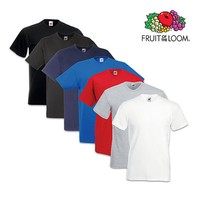 FRUIT OF THE LOOM T-SHIRT V-NECK SHIRTS V-AUSSCHNITT VALUEWEIGHT - S M L XL XXL