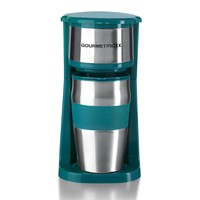 GOURMETmaxx Kaffeemaschine inkl. Thermobecher smaragdgrün Kaffee Thermo, B-Ware