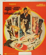 CED VIDEODISC JAMES BOND ROGER MOORE LIVE AND LET DIE